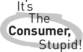 A logo with the text 'the consumer' circled, with some additional text partially visible around it.