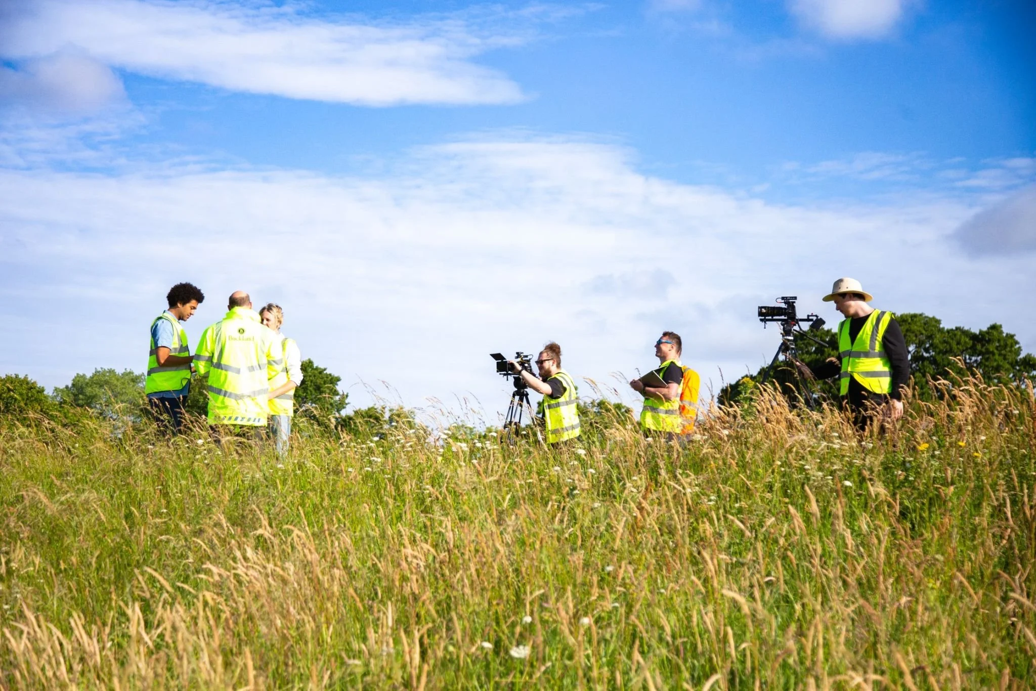 Podcast filming at Welborne