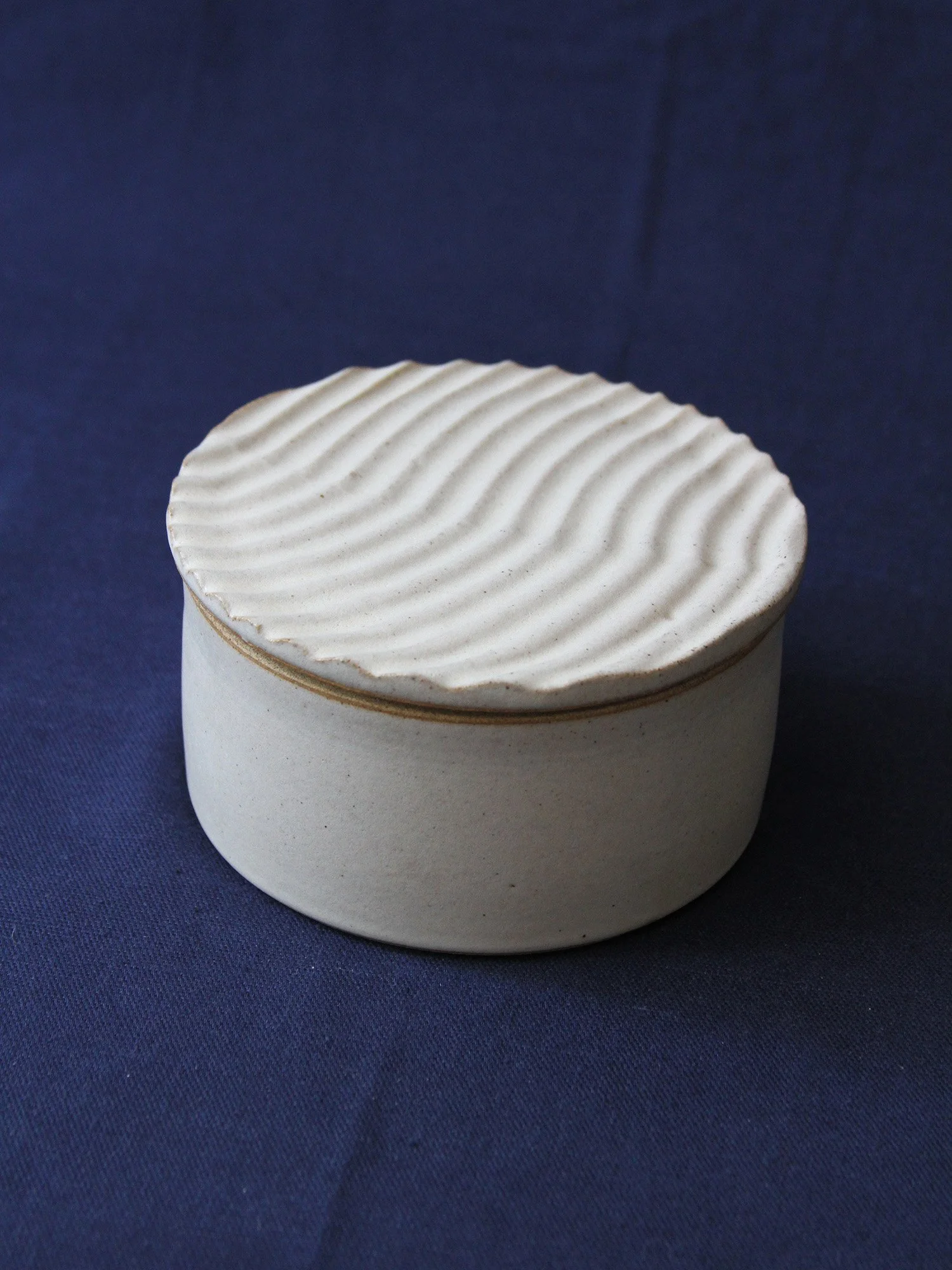 detail of a textured jar