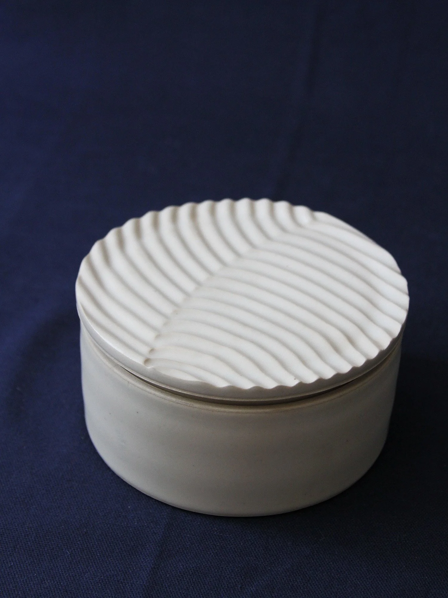 detail of a textured jar