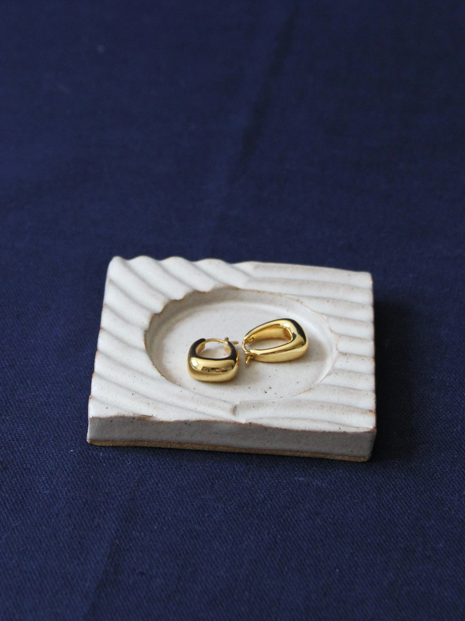 trinket dish with earrings