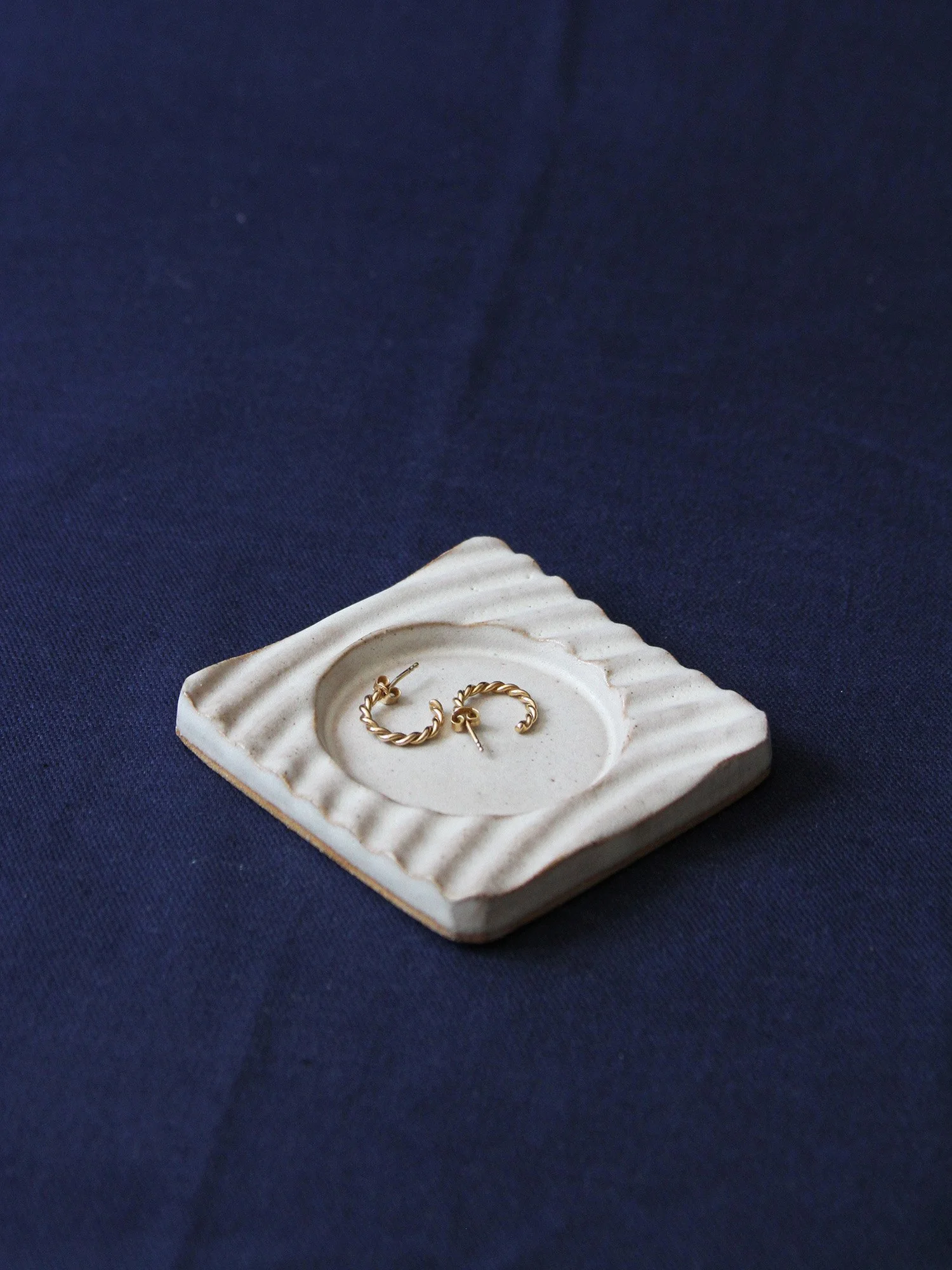 trinket dish with earrings