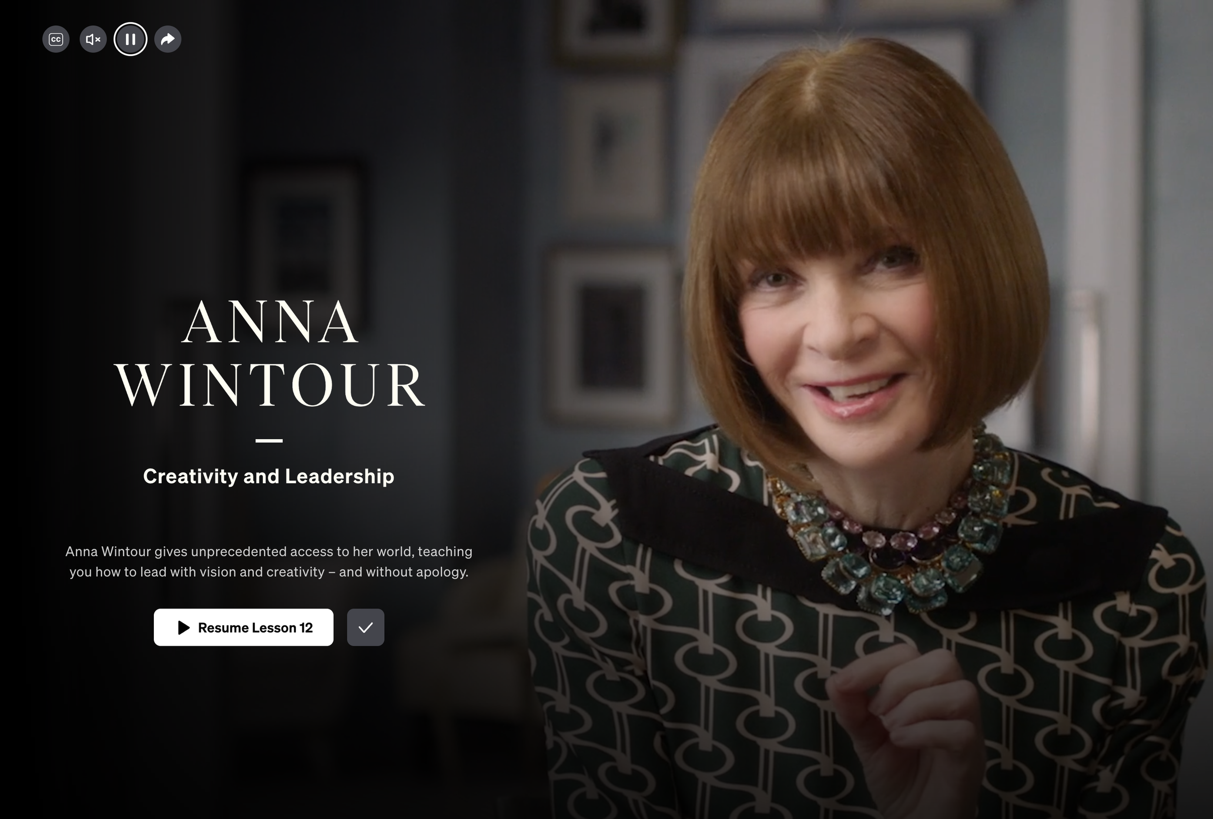 Anna Wintour on Creativity and Leadership