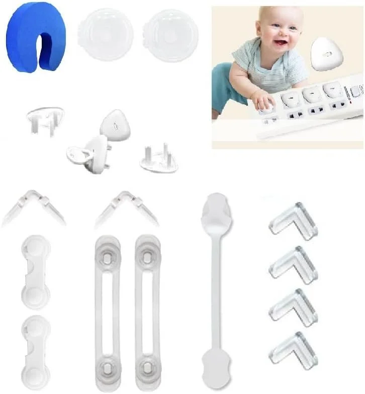 Essential 18-Piece Baby Safety Kit | Complete Child Proofing Set with Corner Guards & Locks