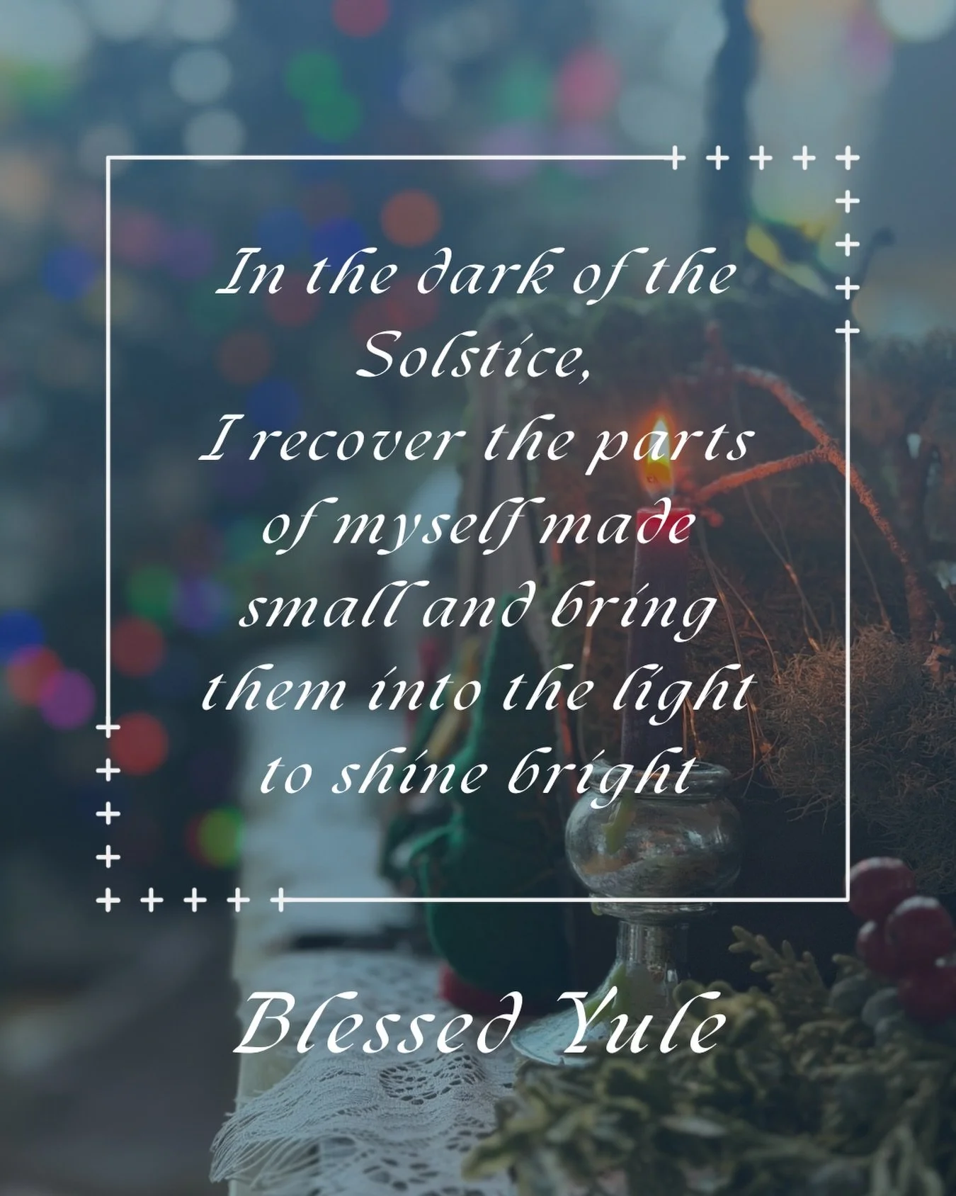 Shine Brightly. ❄️🔆❄️

The world needs your light more than ever. 

May the long time sun shine upon you, 
Love surround you,
and the pure light within you,
guide you all the way home.

Blessed Winter Solstice.