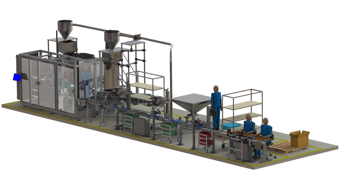 Automatisering van verpakkingslijn door mechanical engineer Bart Veens uit Eindhoven