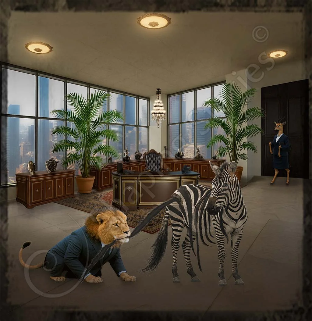 Stress (Lion & Zebra)