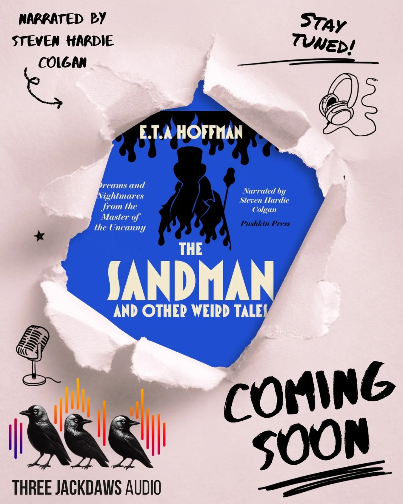 Now in production&hellip; 🎧🎙️ 

The Sandman, and other weird tales, by E.T.A Hoffman! 
&ldquo;This collection of uncanny tales highlights the best of a 19th-century German author who is seen by many as the father of modern sci-fi and fantasy.&rdquo