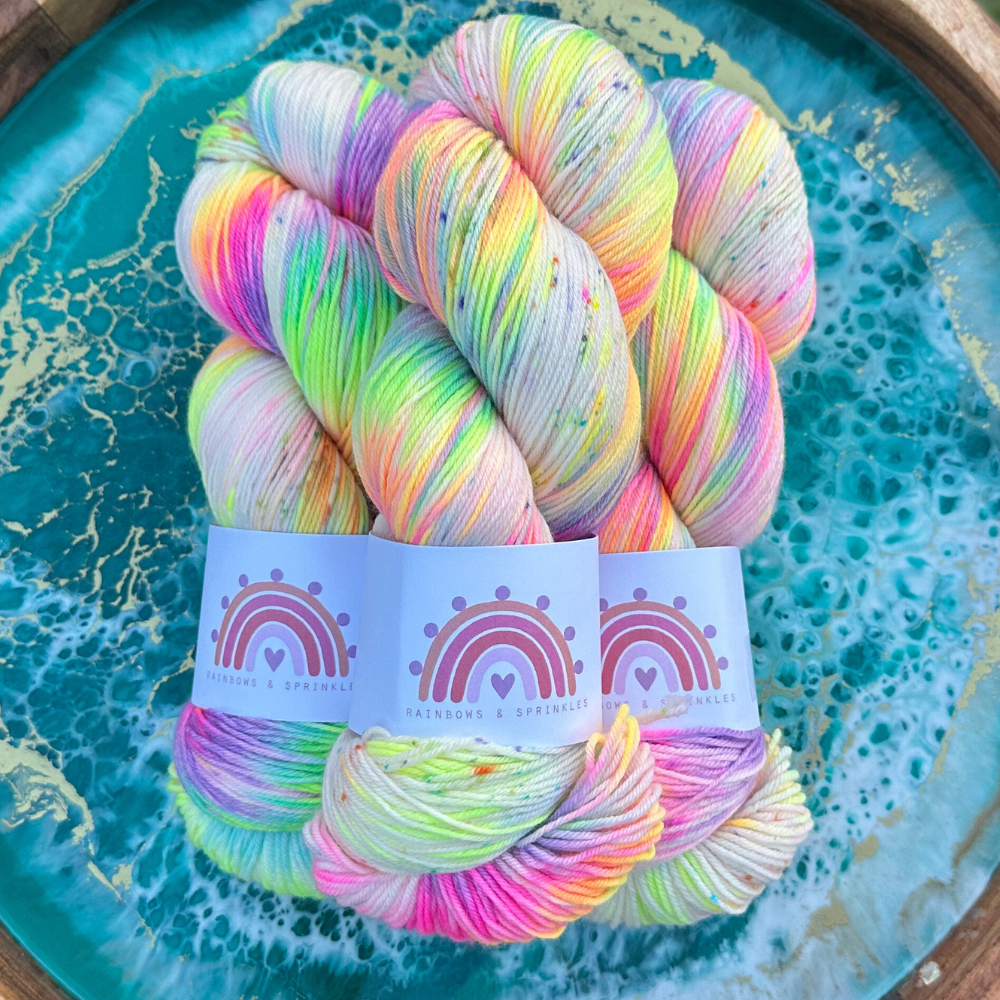 Rainbows & Sprinkles Sherbet Fizz yarn