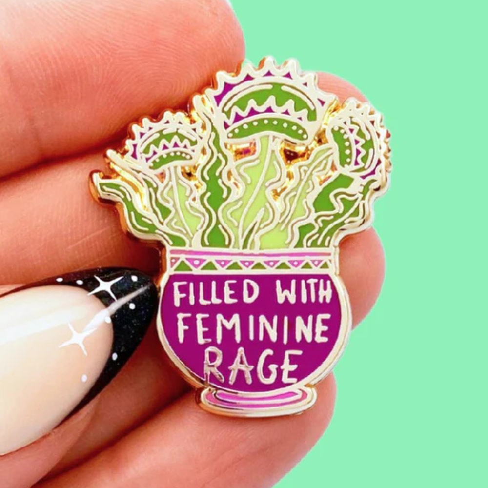 Jubly-Umph Lapel Pin - Filled With Feminine Rage