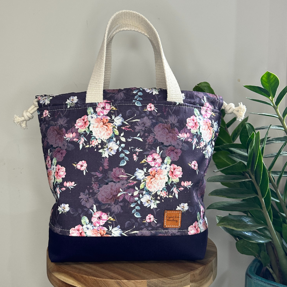 Crystal Cat Stitchery Project Bag - Shadow Garden