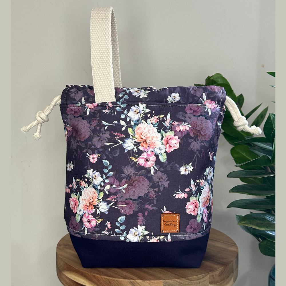 Crystal Cat Stitchery Project Bag - Shadow Garden