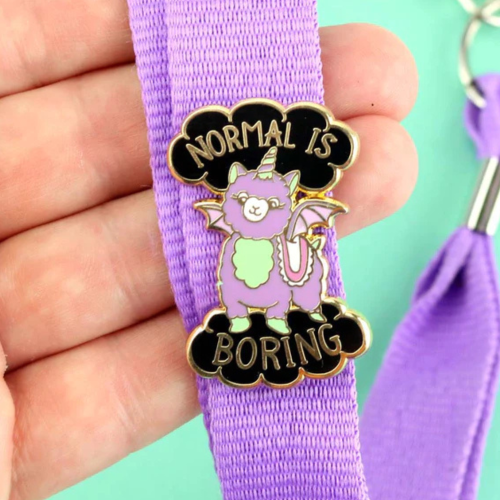 Jubly-Umph Lapel Pin - Normal Is Boring