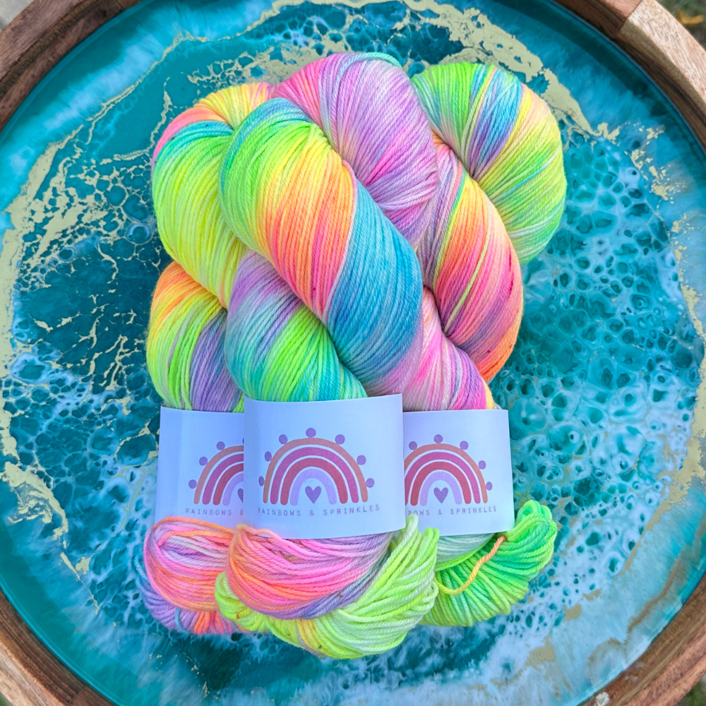 Rainbows & Sprinkles Sugar In Paradise yarn