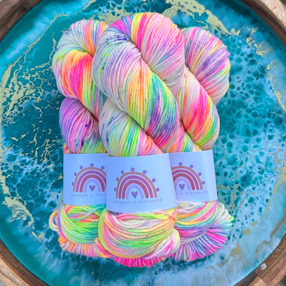 Rainbows & Sprinkles Sherbet Fizz yarn