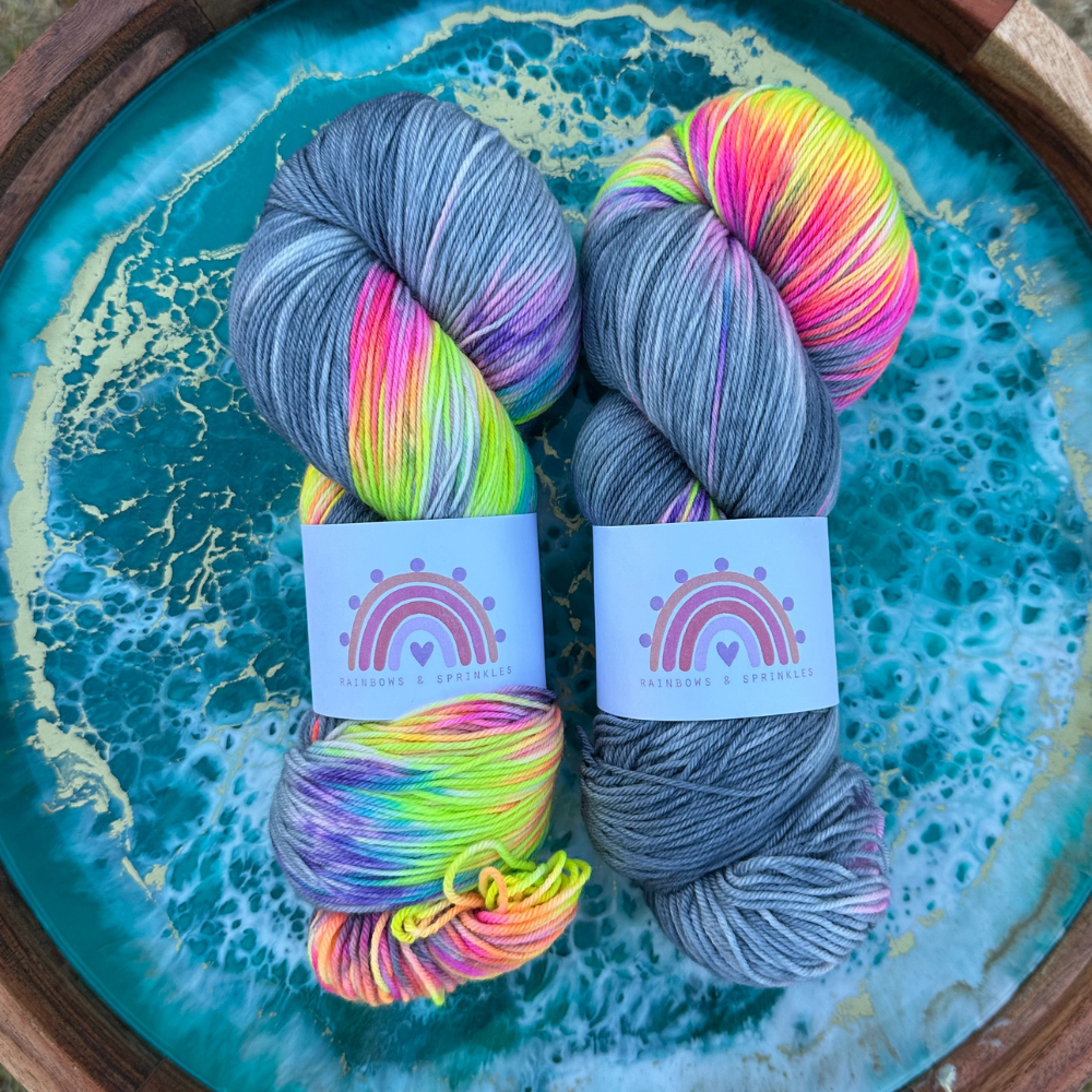 Rainbows & Sprinkles - Neon Storm yarn