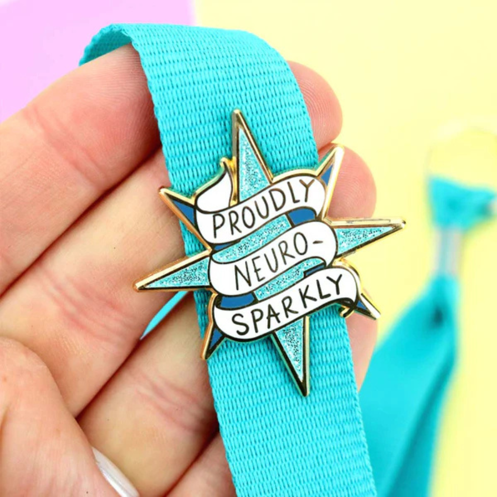 Jubly-Umph Lapel Pin - Proudly Neuro-Sparkly