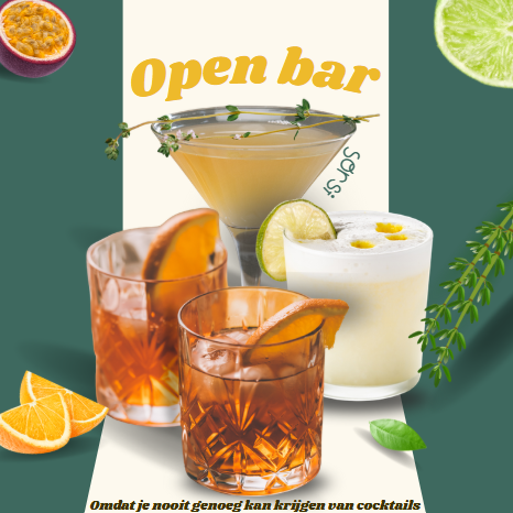 Cocktails op locatie, met een mobiele bar komen wij naar jou feest. Op jou locatie, verzorgen wij jullie van cocktails.