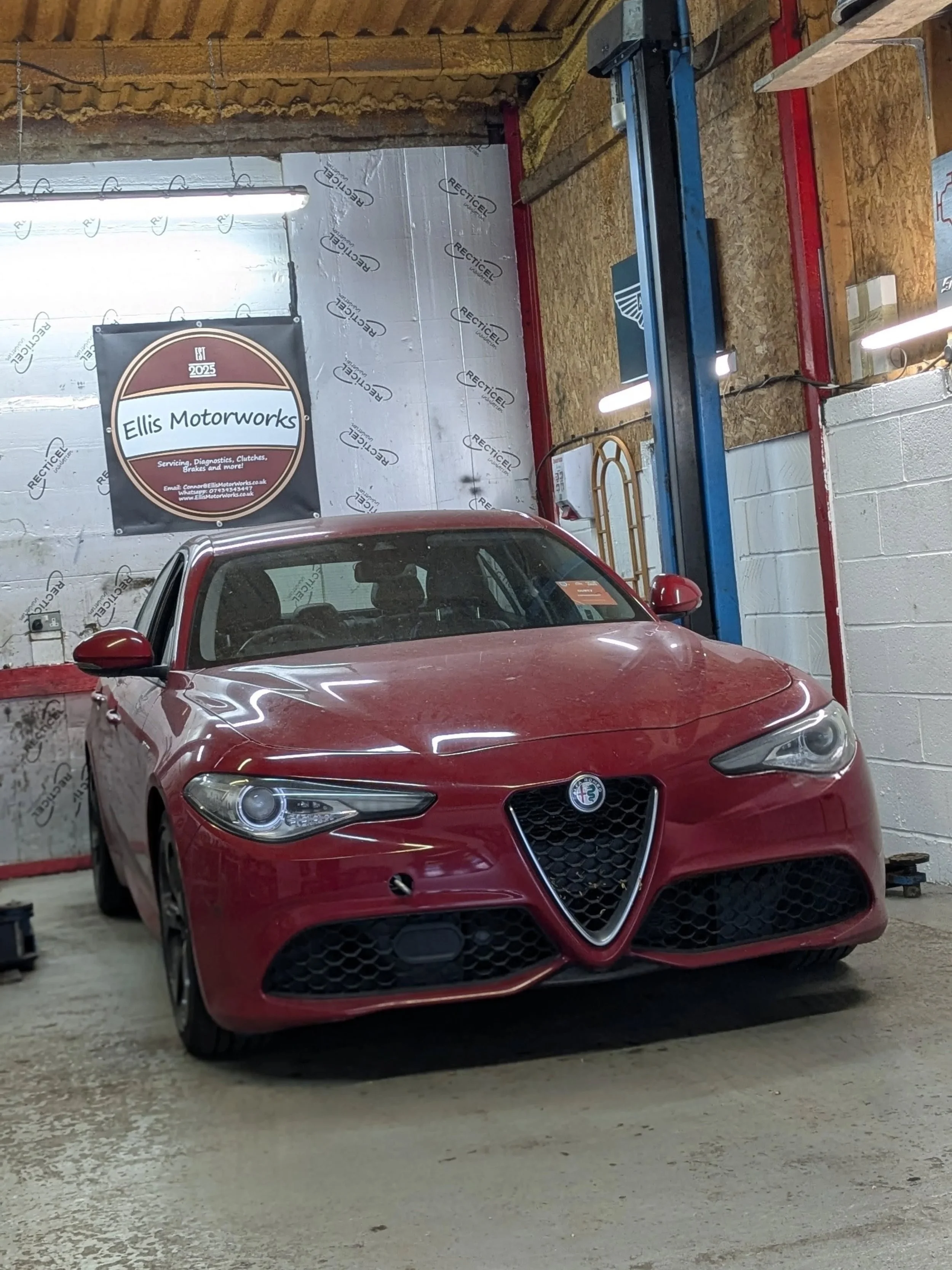 Here it is! The biggest job I've undertaken so far as Ellis Motorworks. This Alfa Romeo Giulia Veloce came to me as a non runner, previously diagnosed by another garage as head gasket failure. When you manage to drain litres of coolant out of the sum