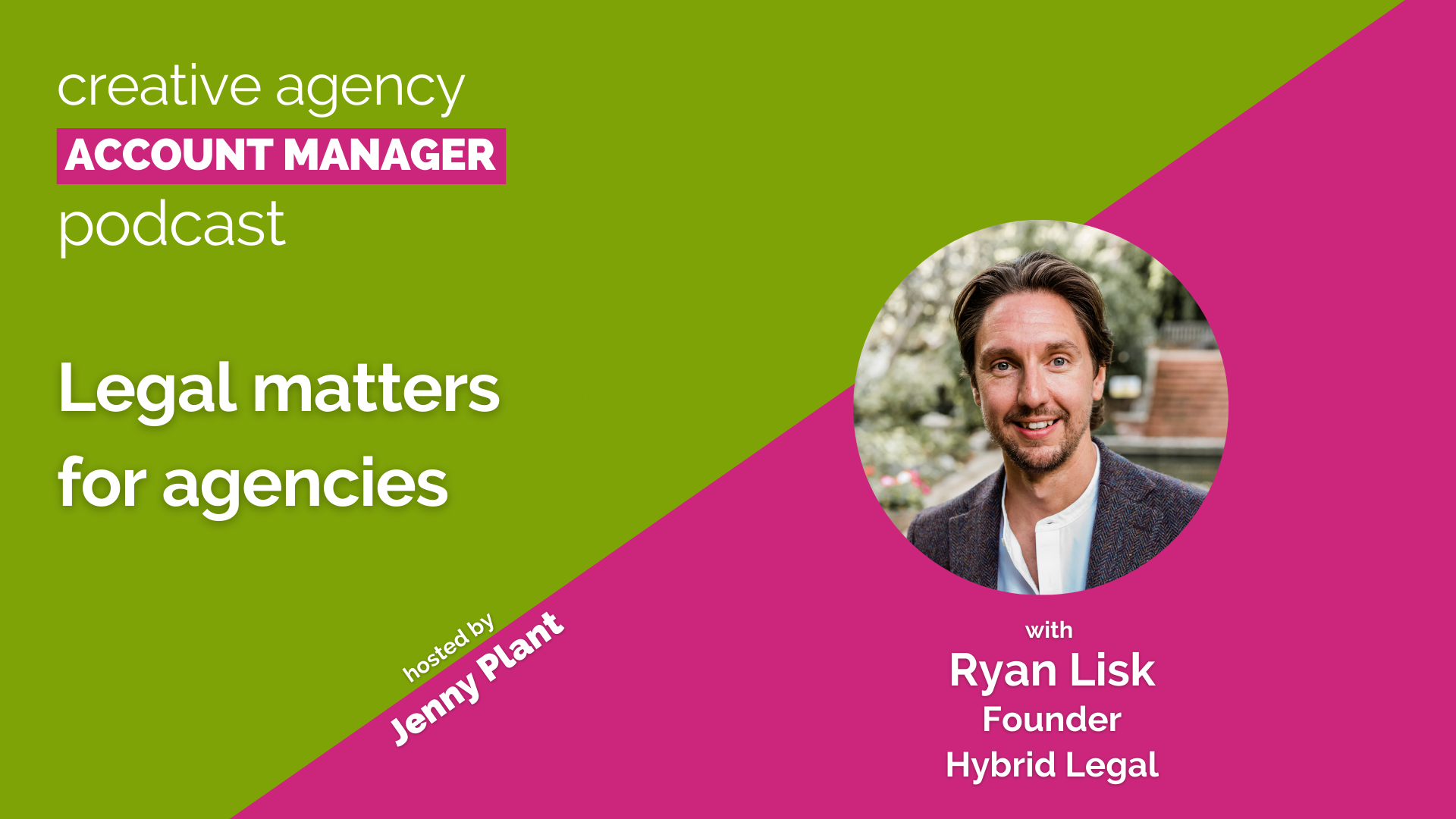Legal matters for agencies, with Ryan Lisk