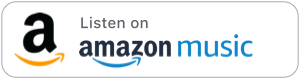 Amazon Music logo with text 'Listen on amazon music'