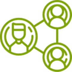 A black and white sketch of a bird perched on a branch with leaves.