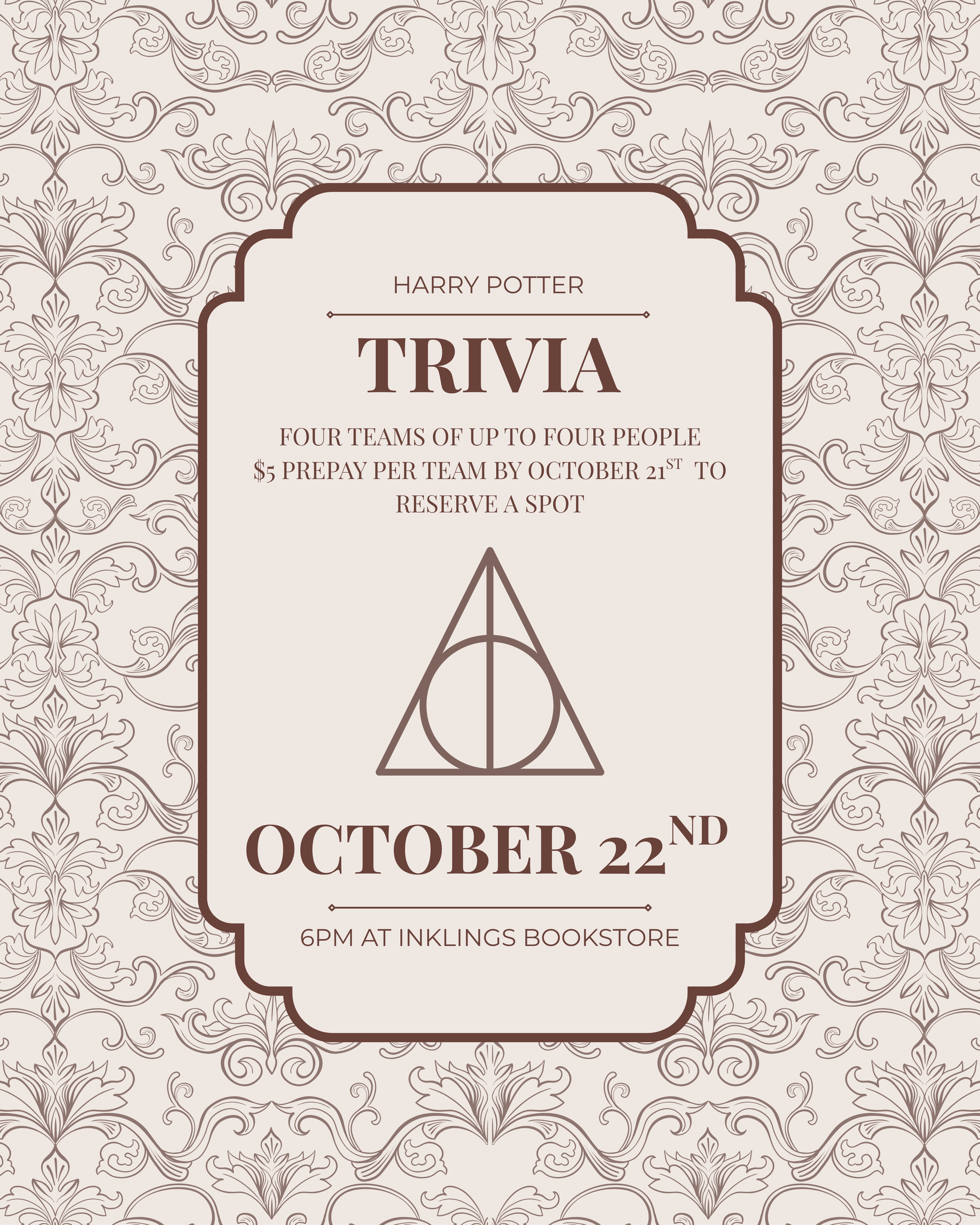 Harry Potter Trivia Night