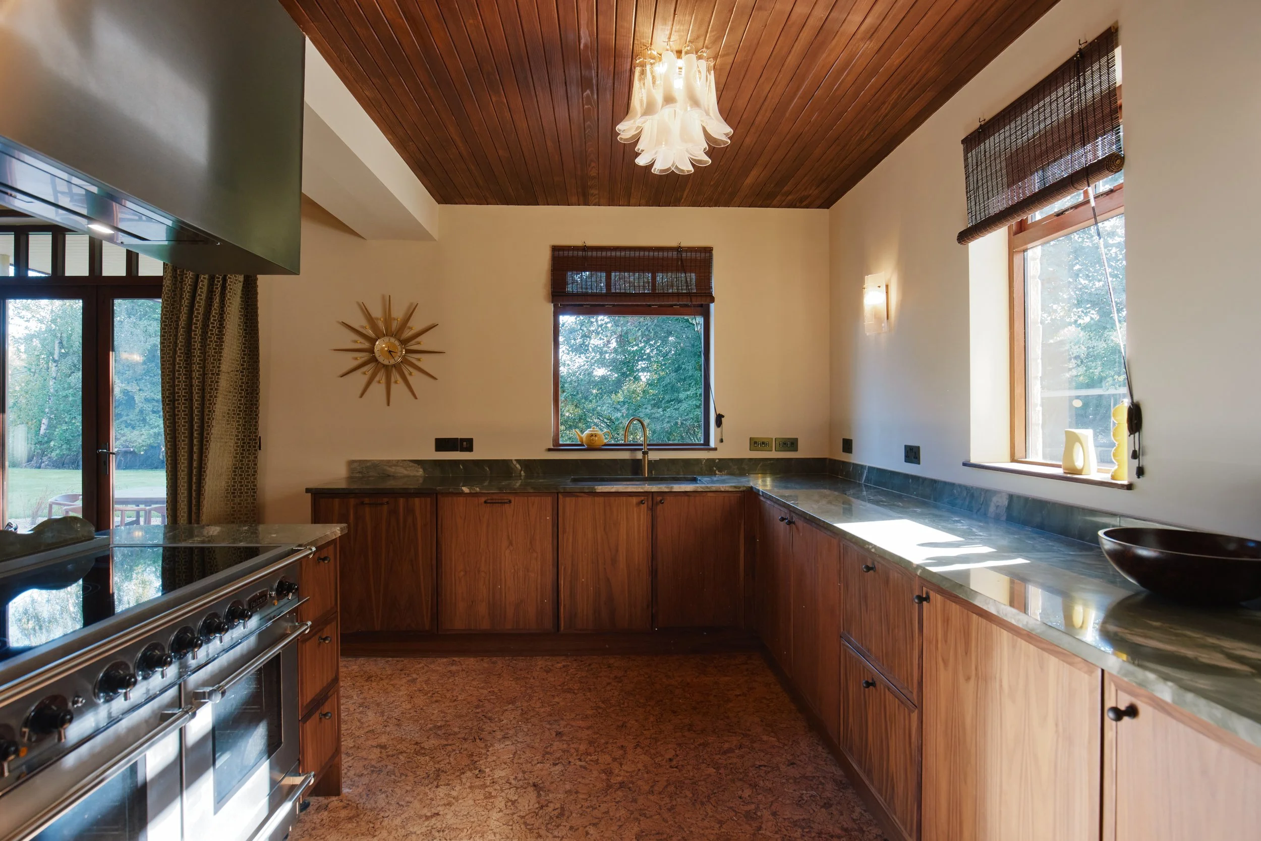 The wide open kitchen is perfect for gathering