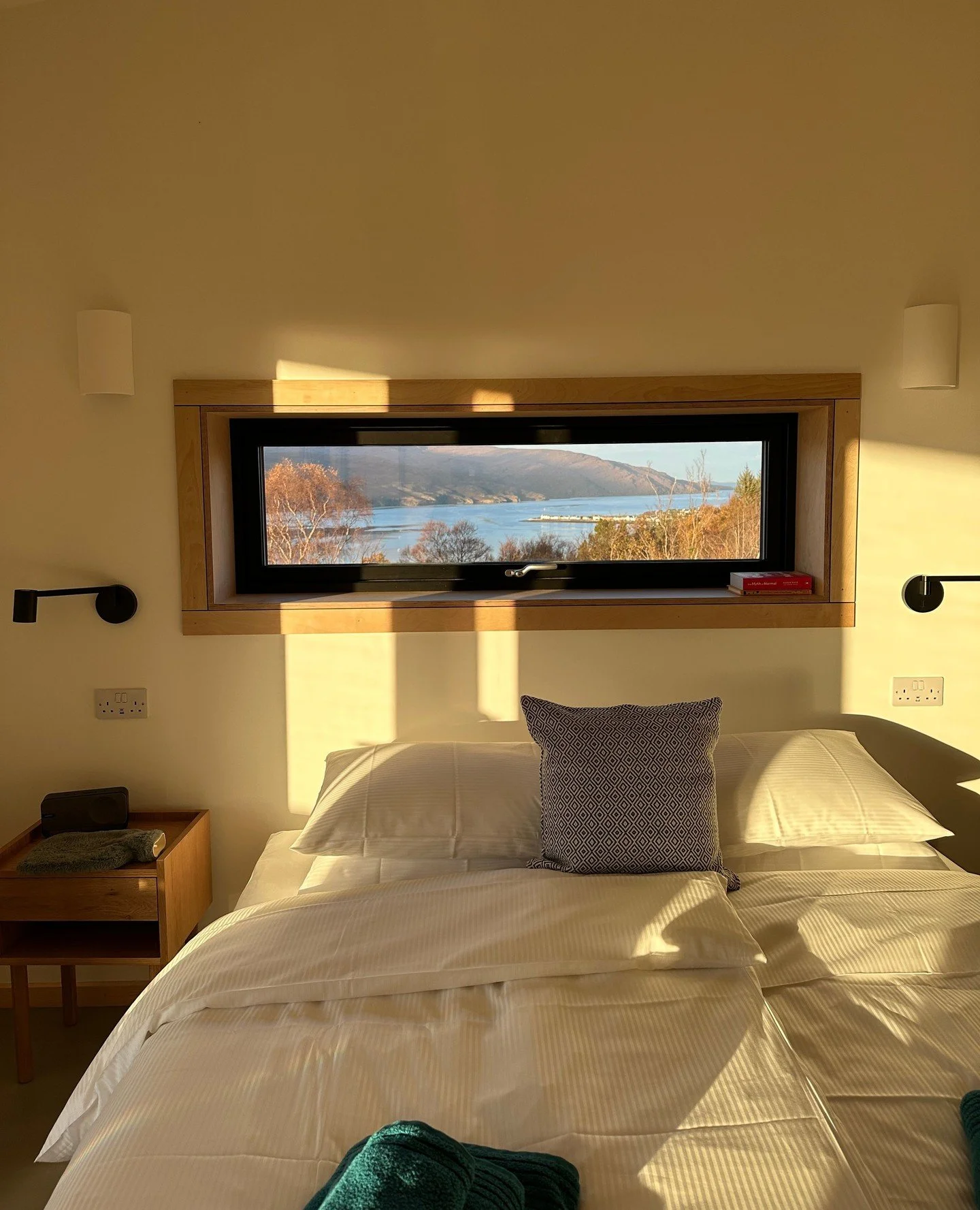 The view is the first thing you notice.⁠
⁠
Light lifting off Loch Broom. Boats already moving in the harbour.⁠
⁠
A room oriented toward the vista &mdash; so the day begins with space.⁠
⁠
Corylus, Braes, Ullapool.⁠
⁠
⁠
#UllapoolScotland #LochBroom #Sc