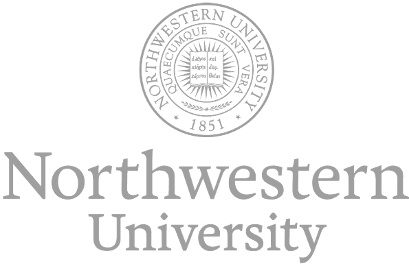 Northwestern University logo with an academic seal above the university name.