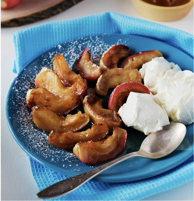 Pommes rôties cannelle &amp; noix