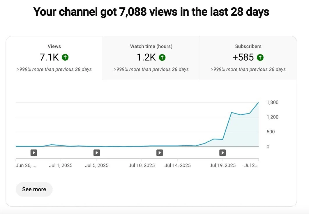 This has been an absolutely WILD week of highs and lows! Two weeks ago I had my best-performing YT video (500 views!!) and I was actively nervous about following it up with a channel recommendation video, because I mostly did it to entertain myself a