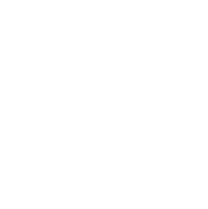 A white geometric drop shape with layered outlines on a black background.