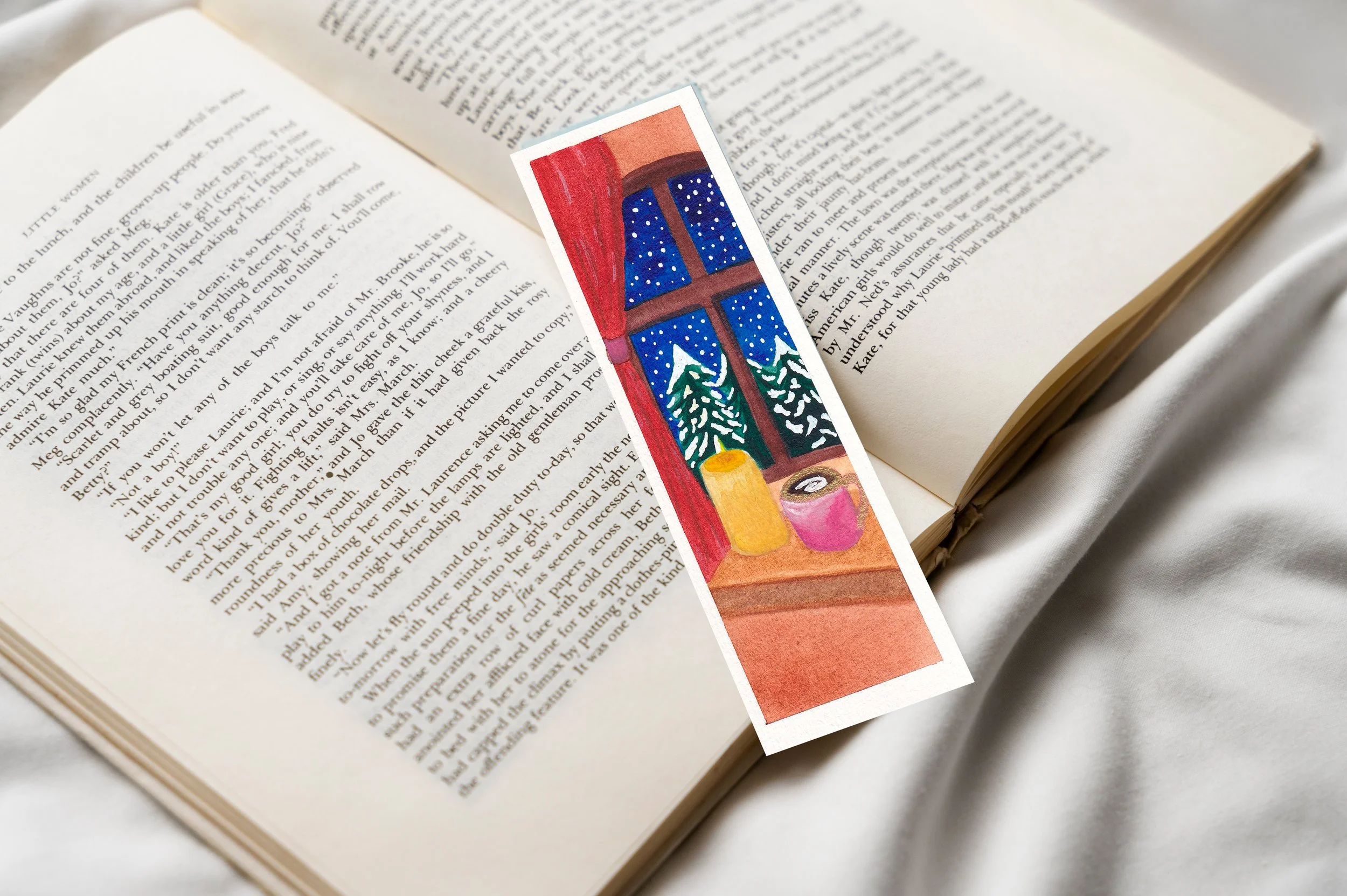 Marque page - collection Hiver