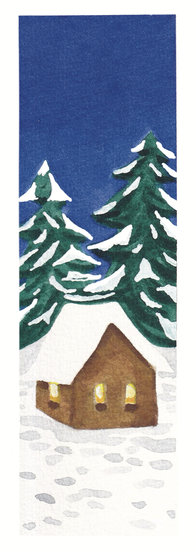 Marque page hiver Noel