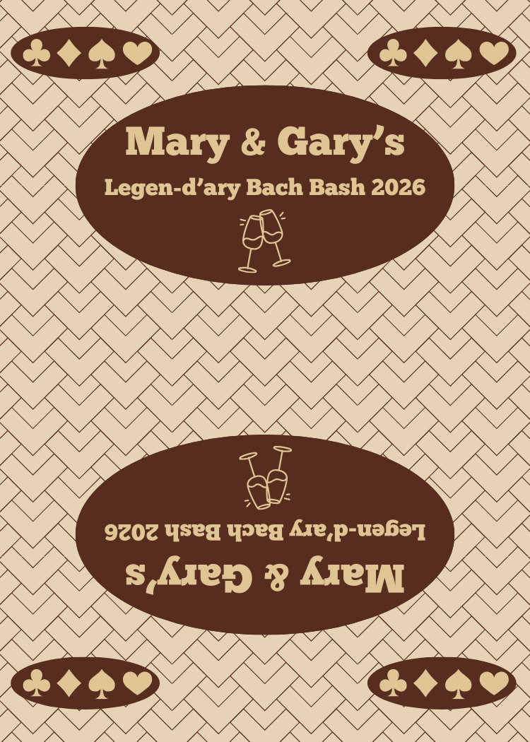 Custom deck of cards design for bachelorette party