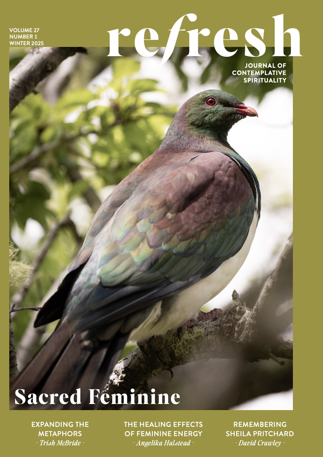 Cover of Refresh Journal of Contemplative Spirituality - on the theme of the Sacred Feminine