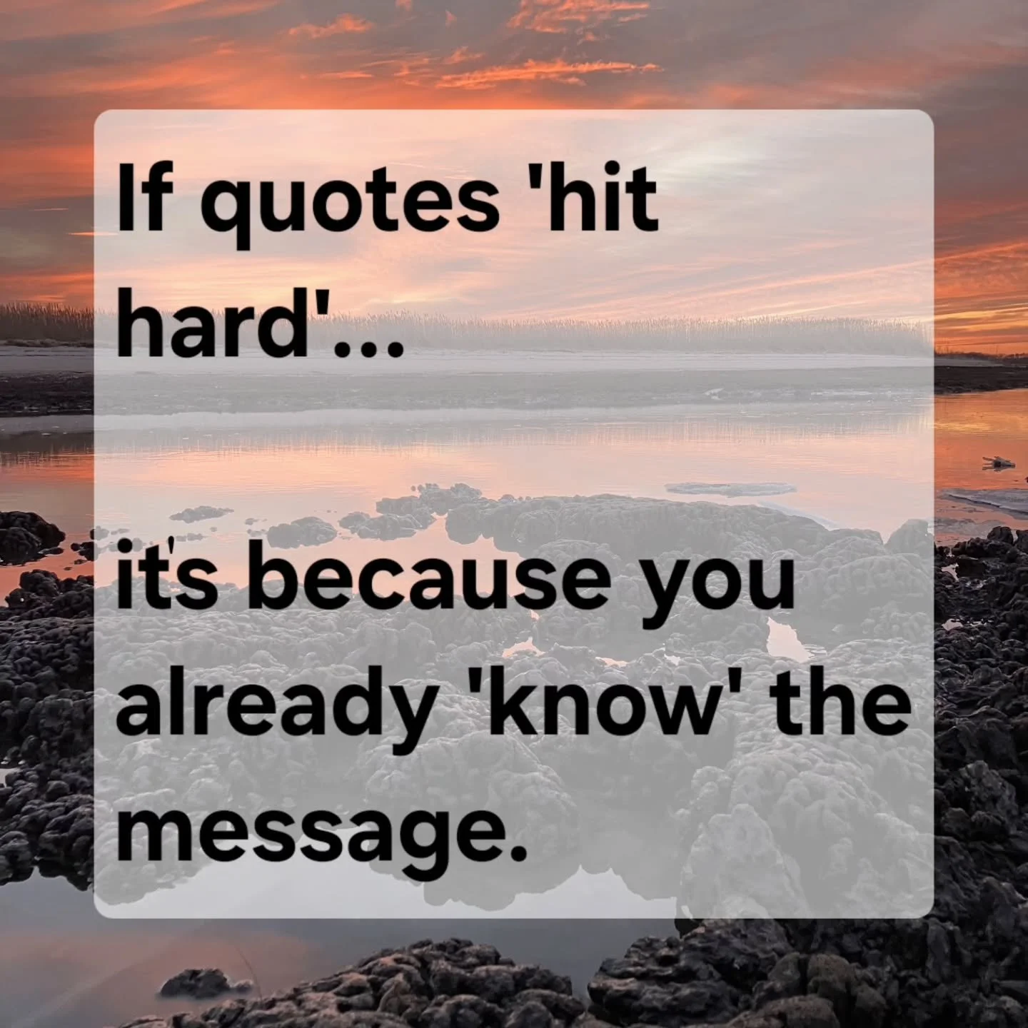 The quotes that hit the hardest usually aren&rsquo;t teaching you something new.🐚
They&rsquo;re reminding you of something you already know.🦉

That&rsquo;s the heart of coaching.💜

Not giving answers.🗣
Not fixing people.🩹

🌊Just digging through