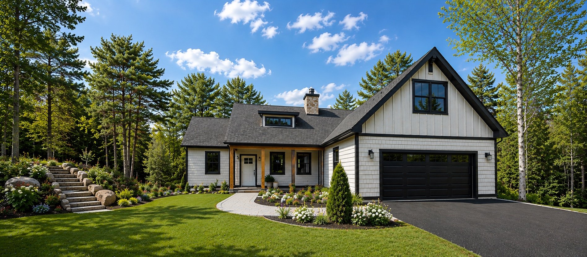 New Construction Big Roomy White Home