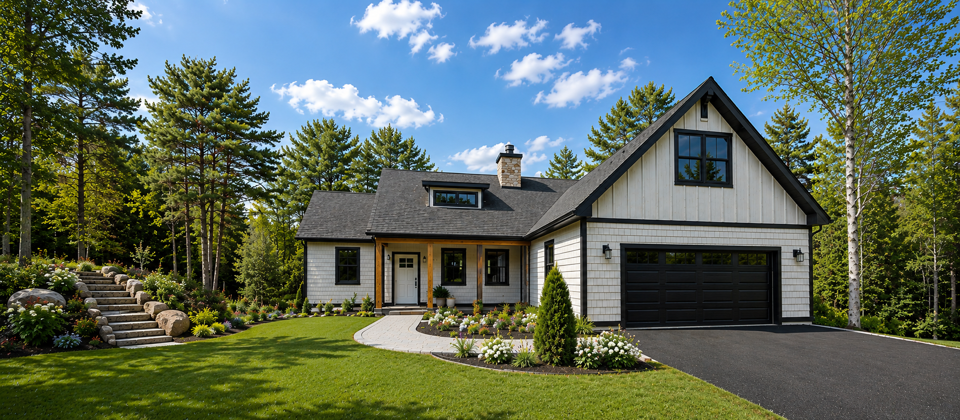 New Construction Big Roomy White Home