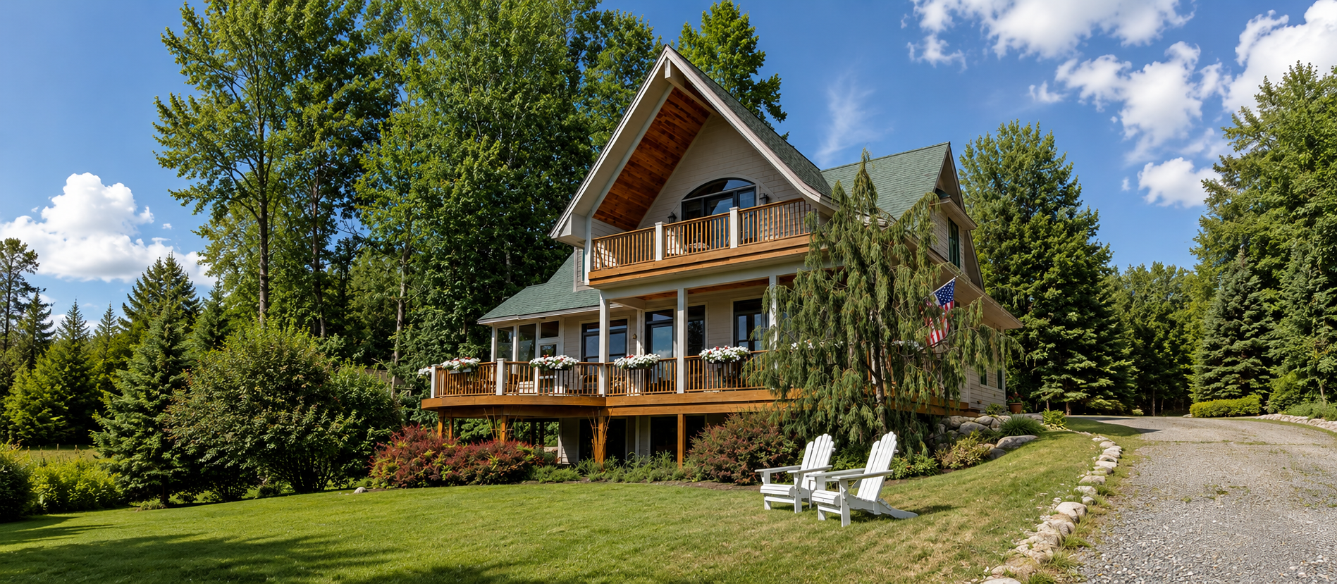 New Construction Residential Large A Frame House 