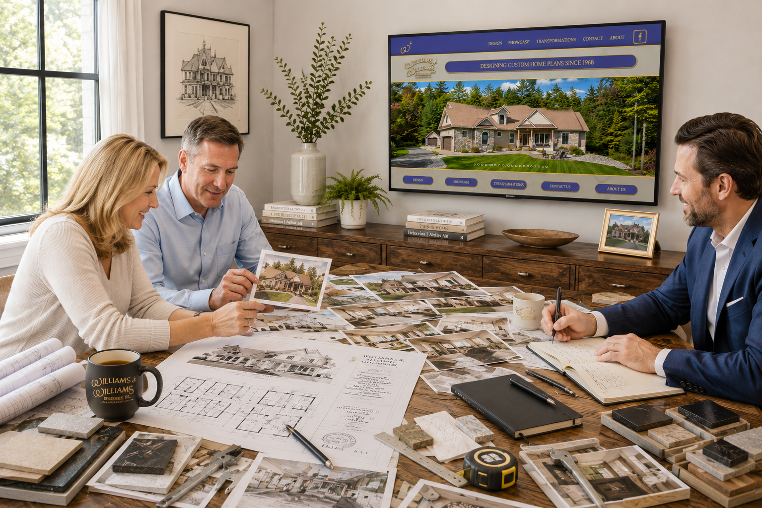 Architect Working With Clients