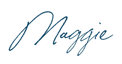 "Maggie" written in a flowing script