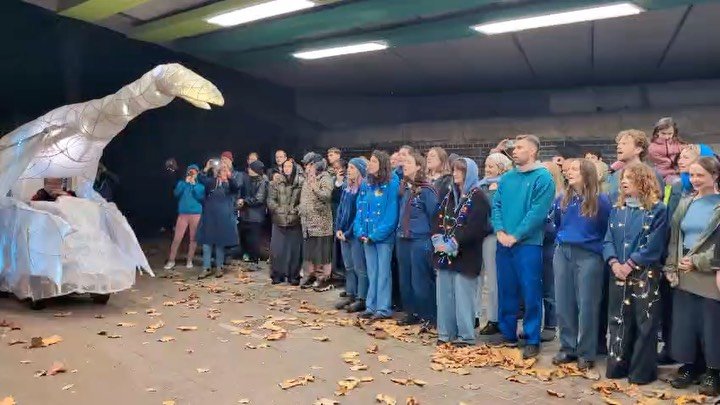 Such a wildly magical and surreal experience performing with Avalon Choir as part of @lightwhaleinternational &lsquo;Light Up the Old Docks&rsquo; lantern parade last Saturday in Rotherhithe. A watery world of geese, oysters, birds, divers and lighth