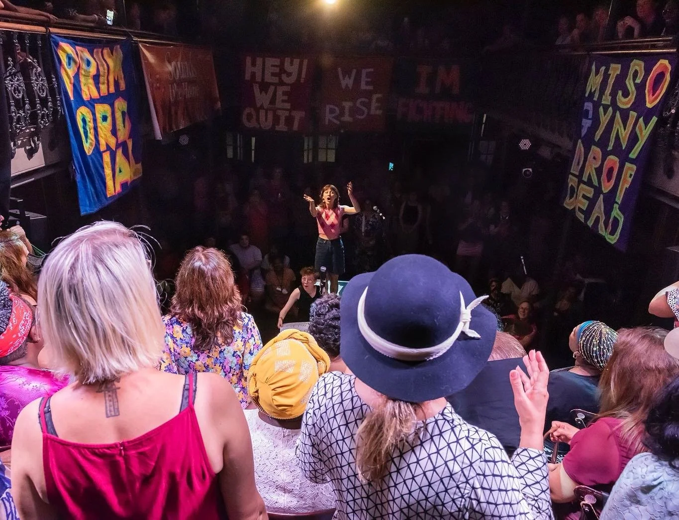 @hoxtonhall has been Sounds Like Home Choir&rsquo;s base for a year now, but this July was the first time we made it up to perform on the main stage. A raucous evening of fierce feminine energy at @f__choir&rsquo;s Summer F*ling. Thanks to @alegamma 