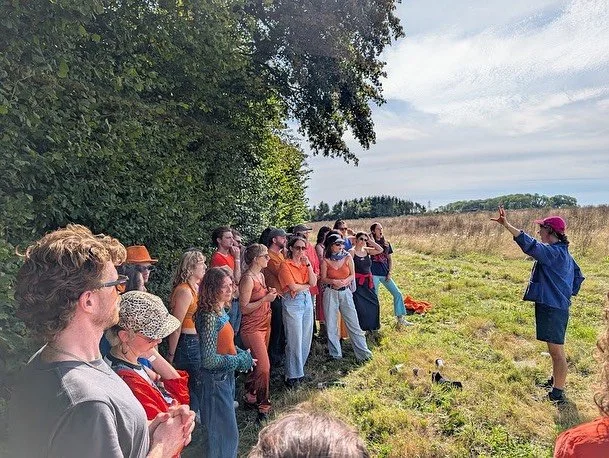 Avalon Choir on tour!! Performed at our first festival @escapetothefarmuk this weekend such a dreamy couple of days, look at these beauties 🧡💙🧡💙 Autumn terms starts TONIGHT 7-9pm, &pound;8 drop in, come and join us! Meeting weekly for the foresee