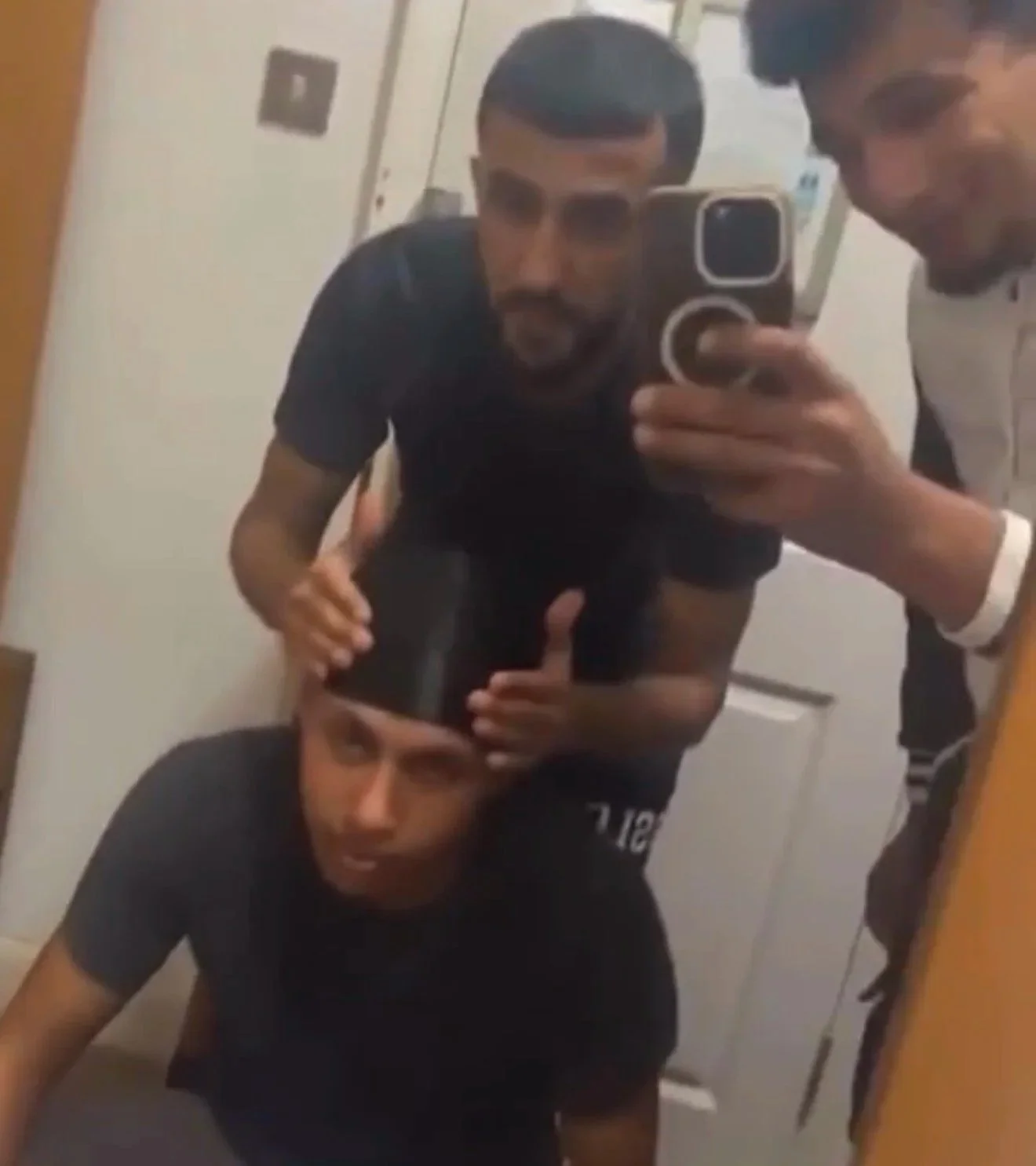 Still from Sussex Police footage of the three men jailed for rape on Brighton beach