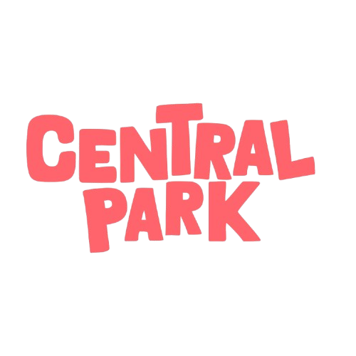 Logo with red text reading 'Central Park' on a black background.