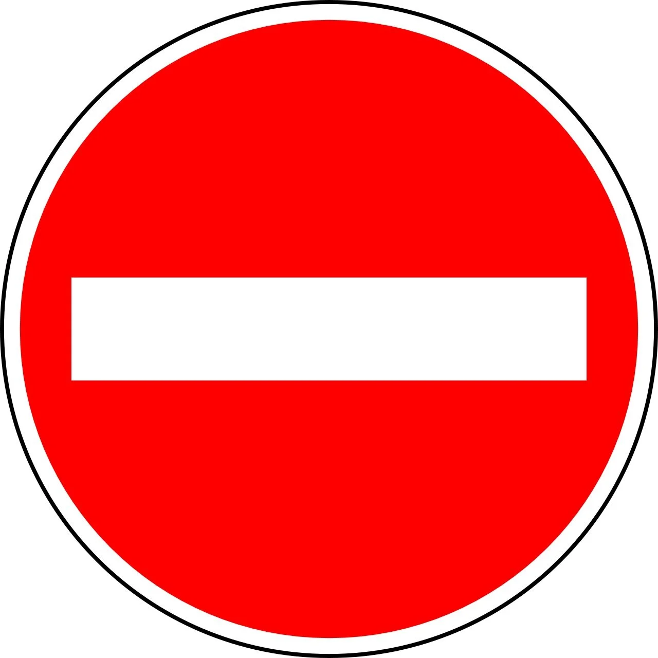 No entry road sign at Carden Avenue onto Carden Crescent, Brighton