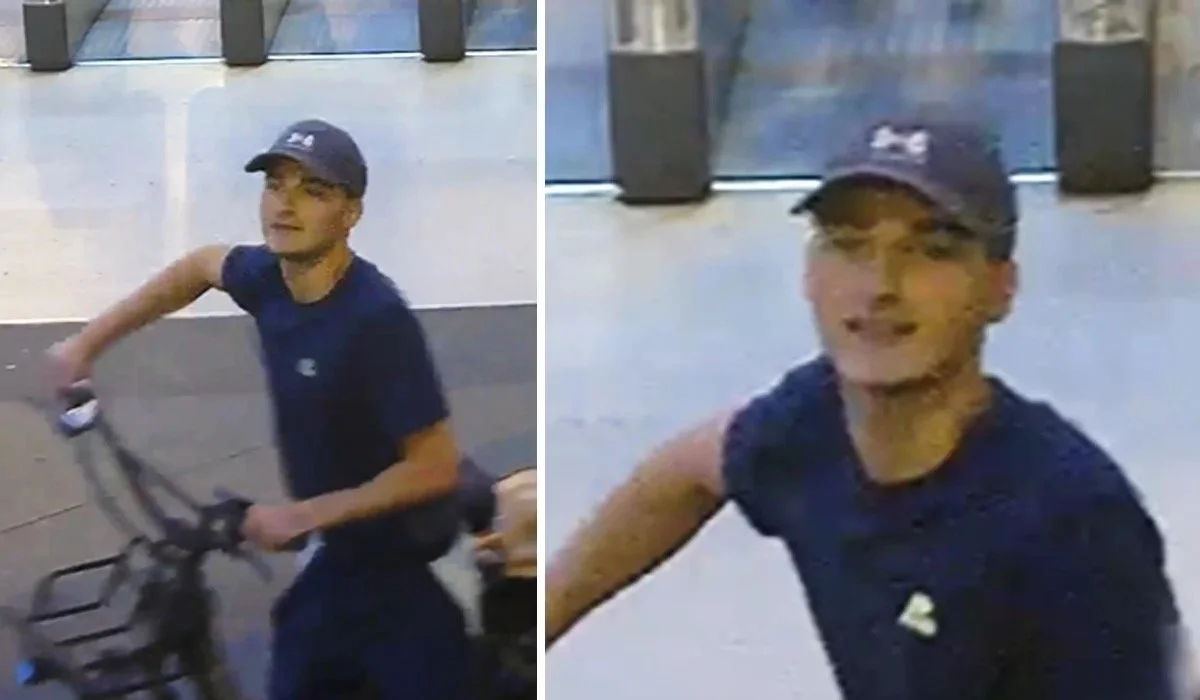 Sussex Police images of a man officers want to speak to following a reported burglary in Brighton